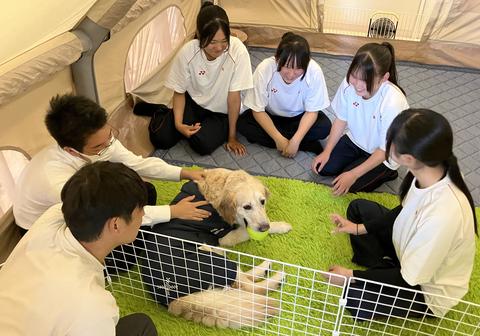 「スクールドッグ」本格導入へ 岡山県内高校初 林野高 命のぬくもり伝える